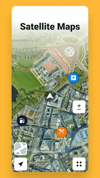 Satellite map sygic